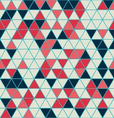 Vector illustration of seamless geometric pattern. Aesthetic tile. Factory-style decor.