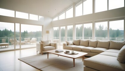 Photo modern style interior room 3d illustration