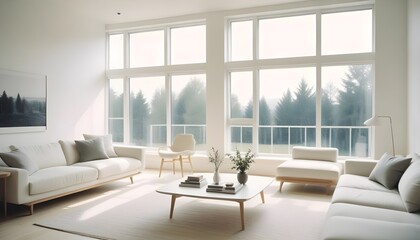 Fototapeta premium Photo modern style interior room 3d illustration