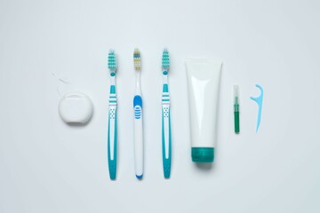 Concept of tooth treatment and dental care