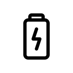 Electricity battery icon. Simple vector sign.