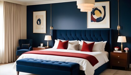 Photo modern style interior room 3d illustration