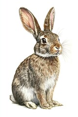 Fototapeta premium Illustration von einem Hase 