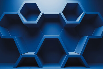 An abstract image with hexagonal shapes