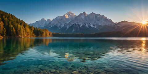 amazing nature background, created by Generative AI