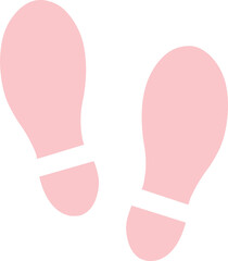 Shoe footprints icon vector illustration
