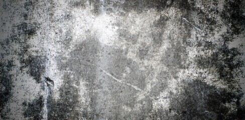 Ilustration grey long background. Gray grunge wall with cracks for backgrounds and overlays