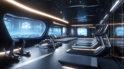 Futuristic Gym Interior Design