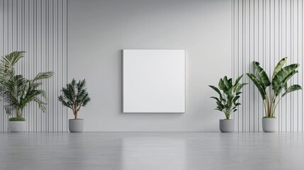 Showcase your mockup on a blank white display screen in a shopping mall environment