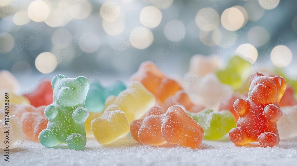 Aufkleber close up photograph showcasing the vibrant colors shiny surface texture and beautiful bokeh backgrou