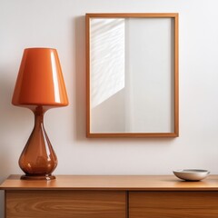 A wooden table with a vase and a bowl on it