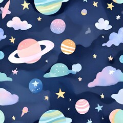 seamless pattern with space