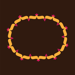 Decorative oval frame design 2 that you can use to add your photos, images, promotion, packaging design, social media posts, and many more	