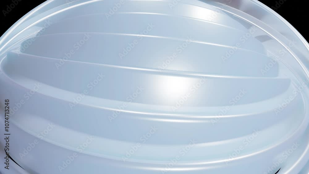 Poster 3d stylish abstract white background with rings or circles twisting in concentric structure. rings t