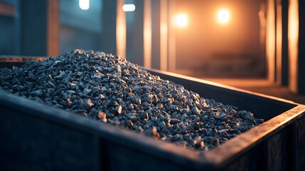 Fototapeta premium Discover how coal is processed and used in industrial applications