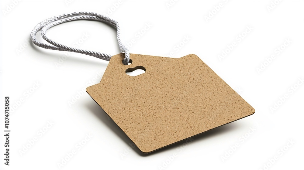Aufkleber Glossy square tag with a reinforced strap perfect for organized labeling and identification with a professional clean look  Ideal for product packaging office and home organization inventory and more