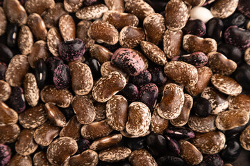 Kidney beans texture, top view, close up