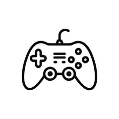Obraz premium game, game controller, gamepad-icon. Simple vector sign