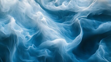 Obraz premium The image is of a blue and white ocean with a lot of waves