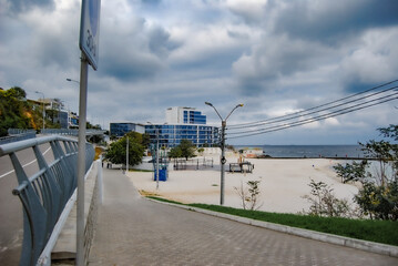 Autumn beaches of Odessa.
Beach at the 10th station of the big fountain.