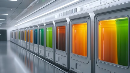 Explore the vibrant spectrum of beverage storage solutions in modern design environments