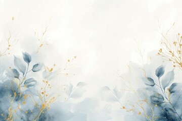 Plant watercolor background backgrounds painting pattern.