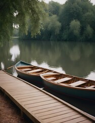 Obraz premium a beautiful lanscape river in the fantastic nature with green