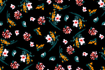 Abstract flower blooming design. Pattern with floral seamless pattern.
