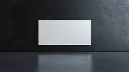 a modern white glass sign mockup