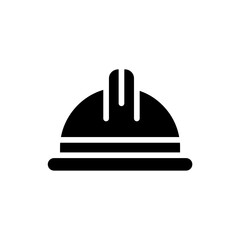 Helmet icon. Simple vector sign.