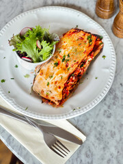 lasagna with tomato sauce