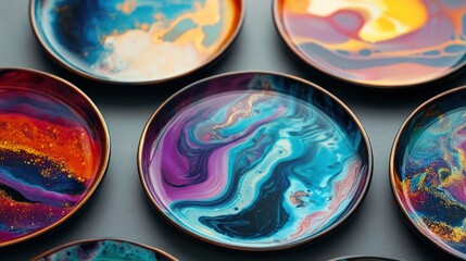Abstract Art Plates