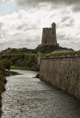 Fortress with Vauban Tower at Saint-Vaast-la-Hougue, France