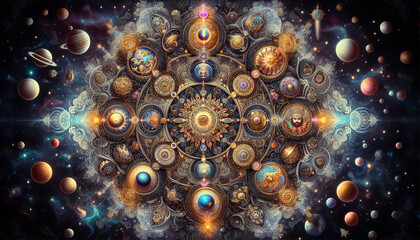Explore the mystical universe a journey through celestial patterns and cosmic wonders