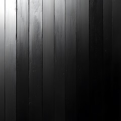 Fototapeta premium Elegant black wooden wall texture featuring vertical panels for modern background