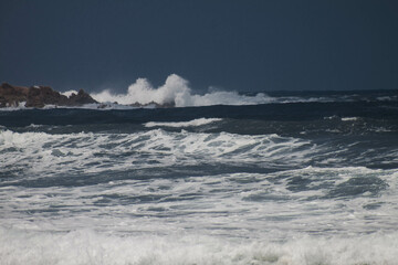 Paisajes de la costa del mar mediterráneo