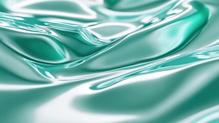 Glossy turquoise surface with light reflections, ideal for fresh, modern product presentations.