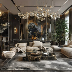 interior of a high-end luxury living room