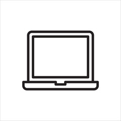 macbook icon. Simple vector sign.