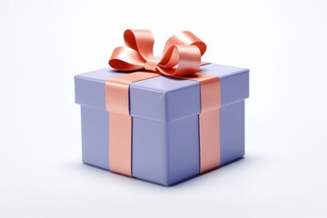 Fototapeta premium Gift box white background anniversary celebration.