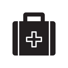 Obraz premium Med Kit icon. Simple vector sign.