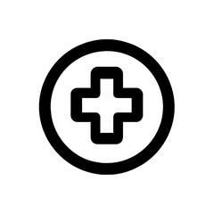 Medical sign icon. Simple vector sign