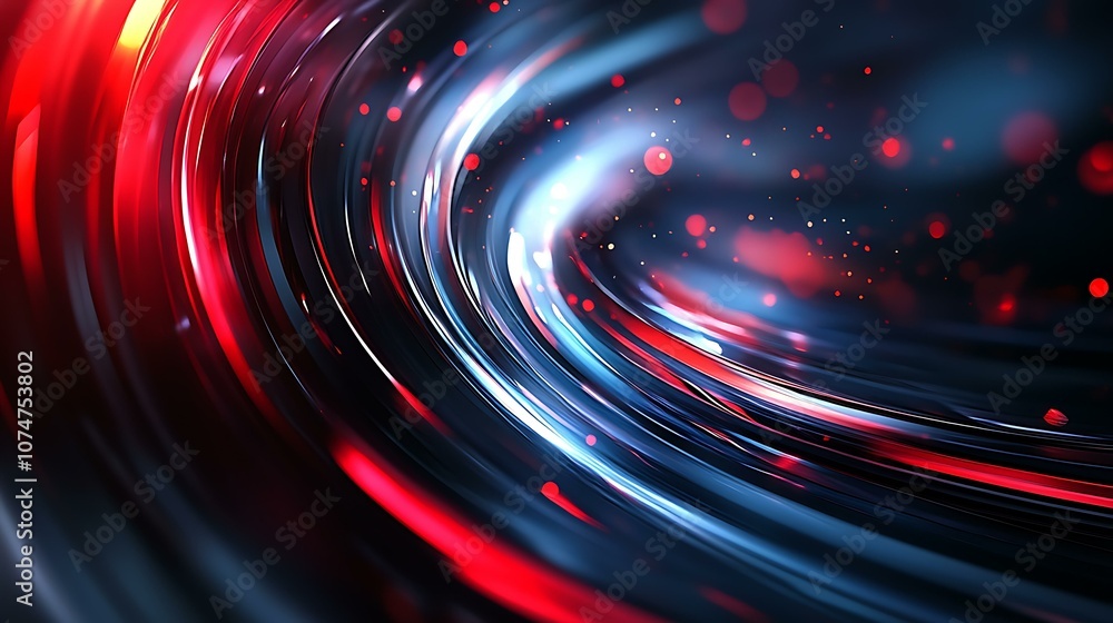 Poster abstract colorful dynamic flowing lines