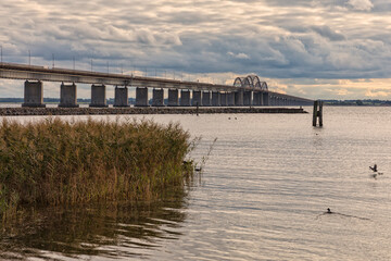 Storstrømsbroen bridge between Zealand and Falster, Denmark