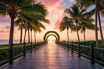 Celestial Passageway to Paradise with Gentle Breezes and Colorful Atmosphere