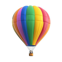 Fototapeta premium Vibrant Hot Air Balloon in Colorful Hues