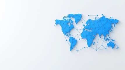 Obraz premium Geometric abstraction representing global economic connectivity and community