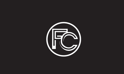 Obraz premium FC, CF , F , C , Abstract Letters Logo Monogram