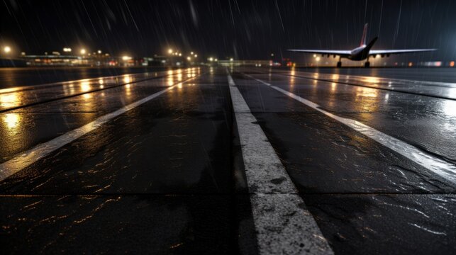 Rainy Night at the Airport