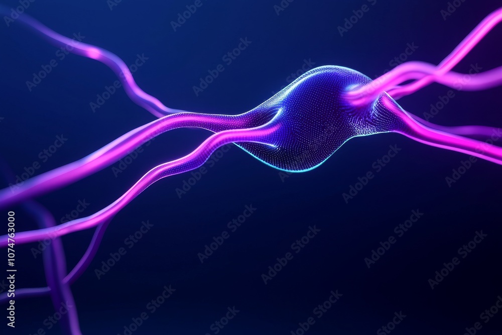 Poster computer quantum technology concept. image of deep learning algorithms for businesses, science, and 